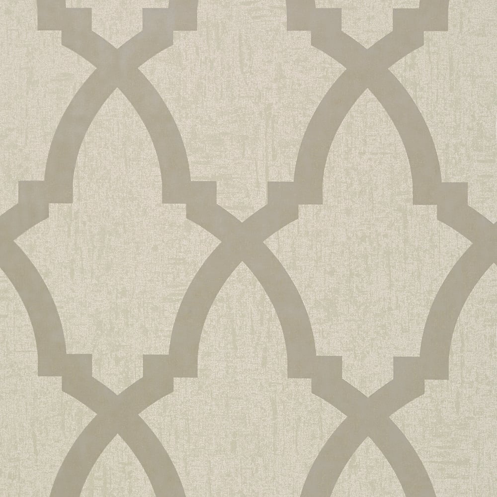 Anna French AT6018 BROCK TRELLIS Neutral Wallpaper