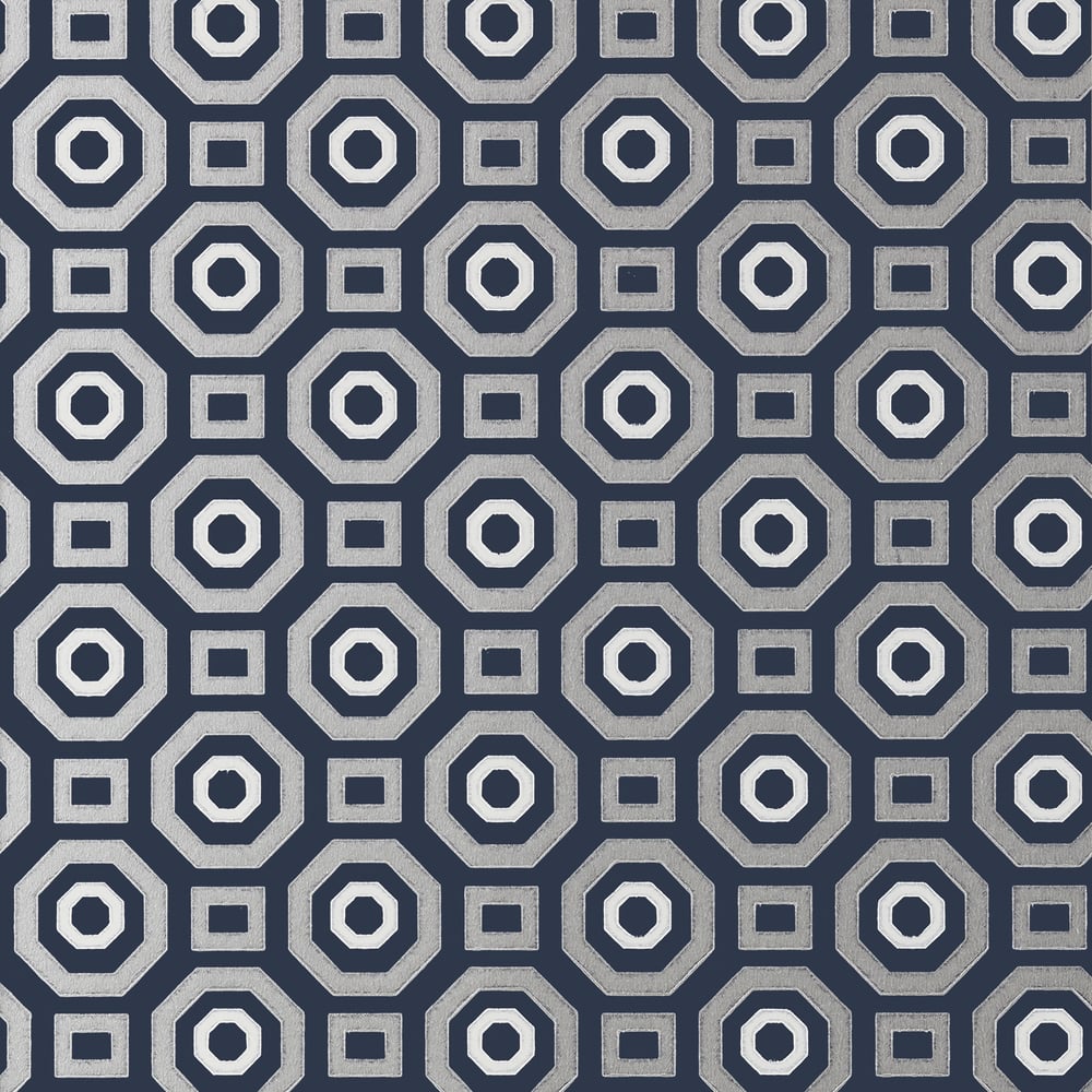 Anna French AT6038 ZANE Metallic on Navy Wallpaper