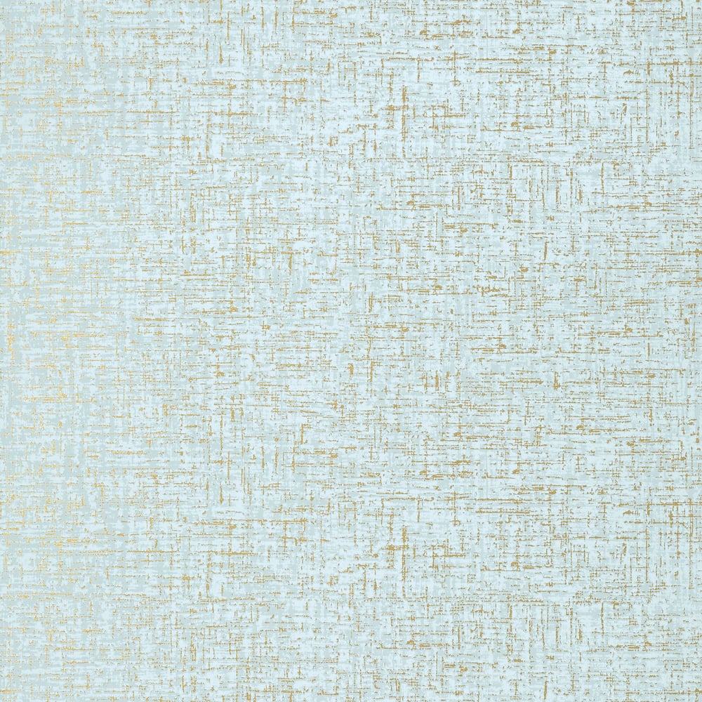 Anna French AT6118 TRESCO Metallic Gold on Aqua Wallpaper