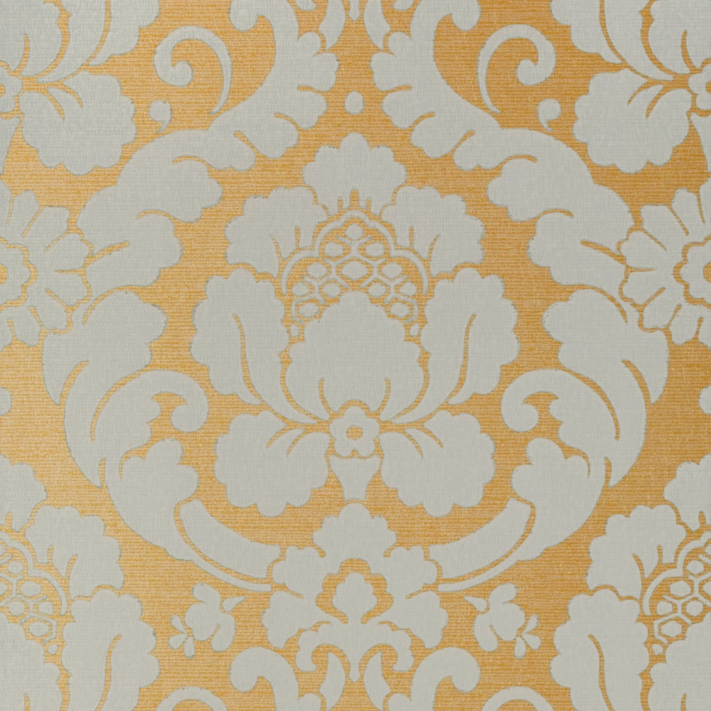 Anna French AT6132 MARLOW Aqua on Metallic Gold Wallpaper
