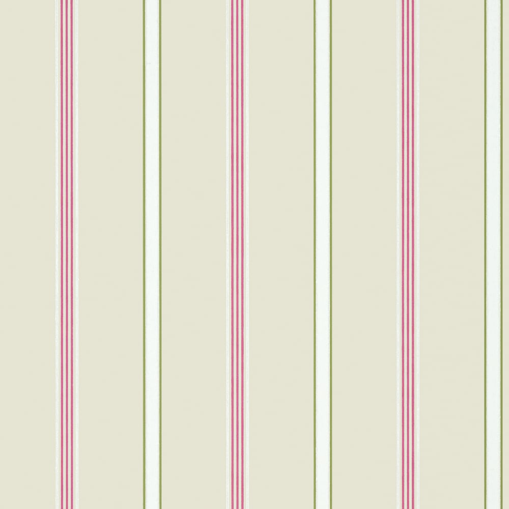 Anna French AT6141 DAWSON STRIPE Pink and Green Wallpaper