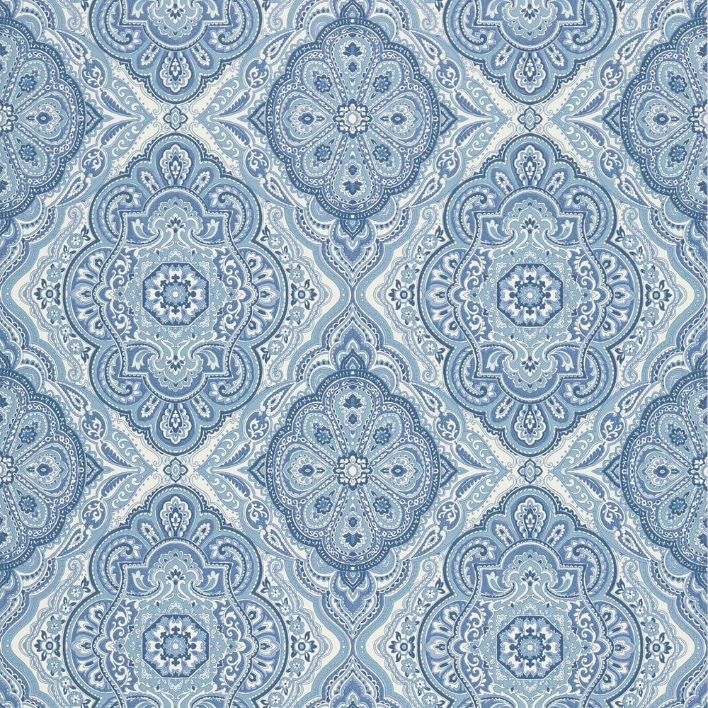 Anna French AT6143 STERLING Blue and White Wallpaper