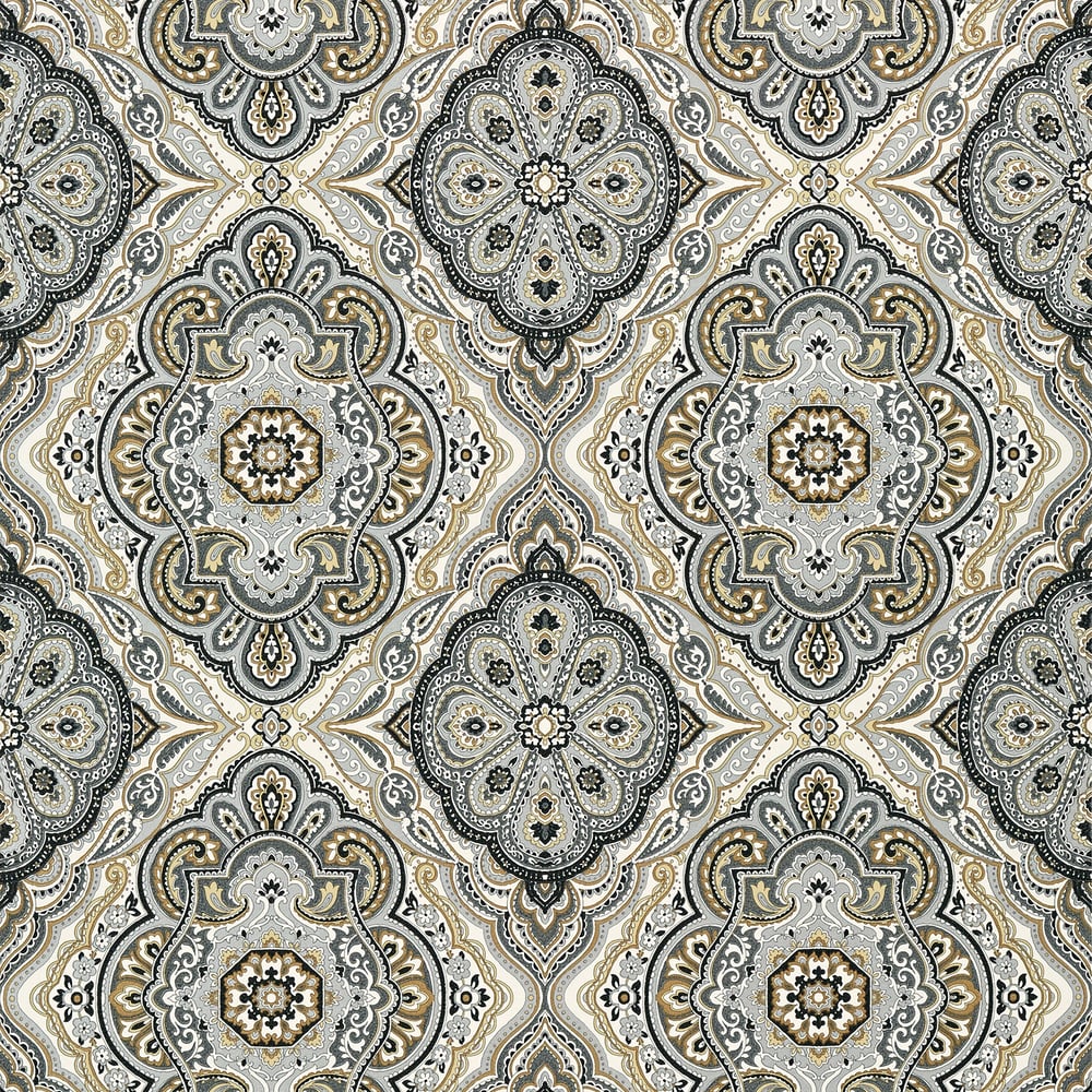 Anna French AT6145 STERLING Charcoal and Linen Wallpaper