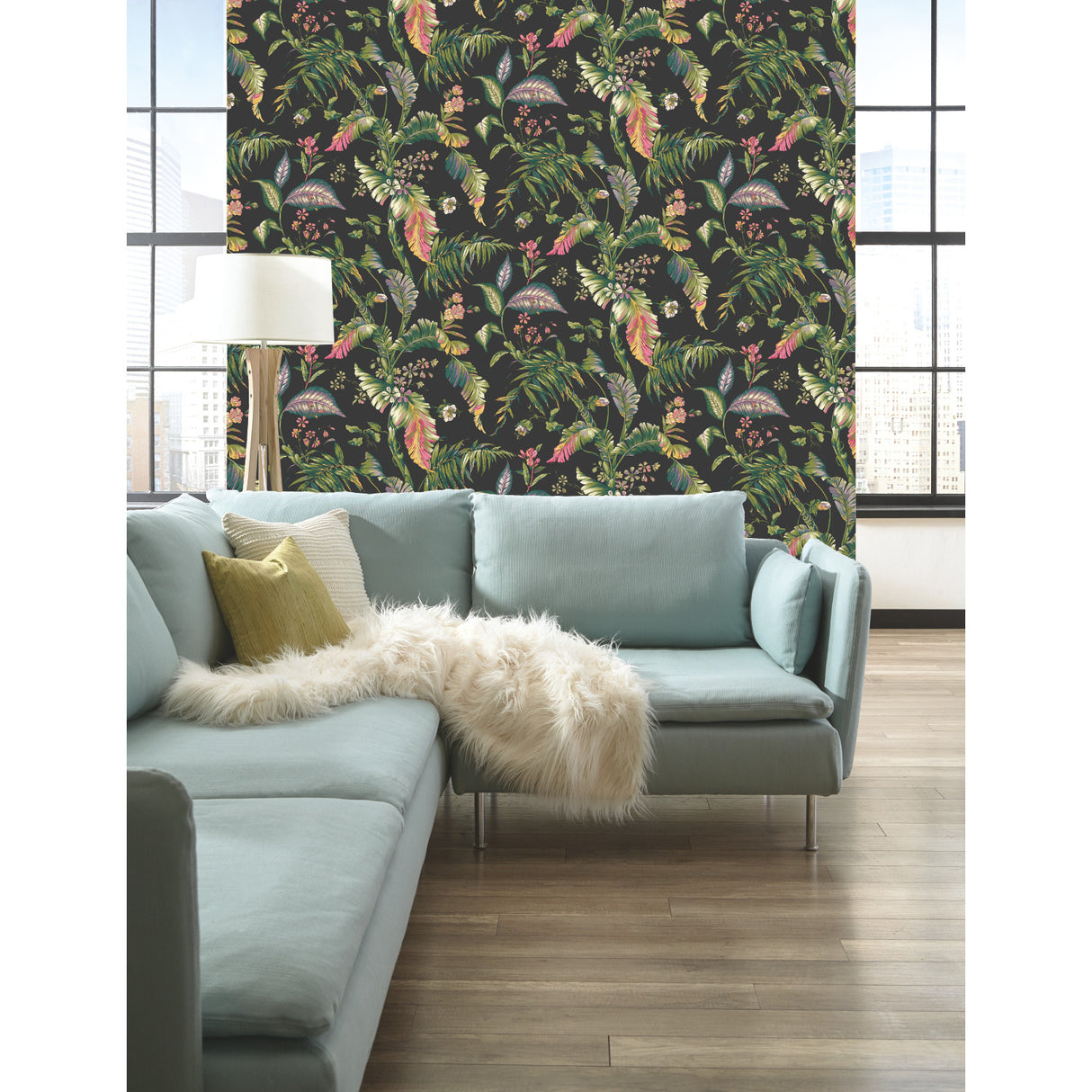 York AT7093 Fiji Garden Green Wallpaper