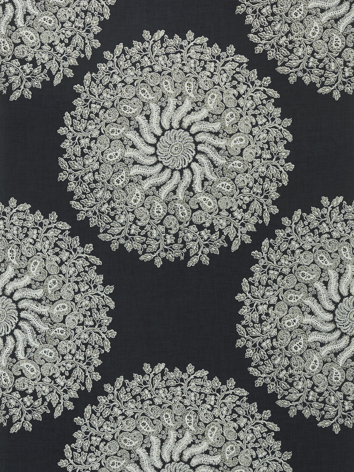 Anna French AT78731 LA PROVENCE Black Wallpaper