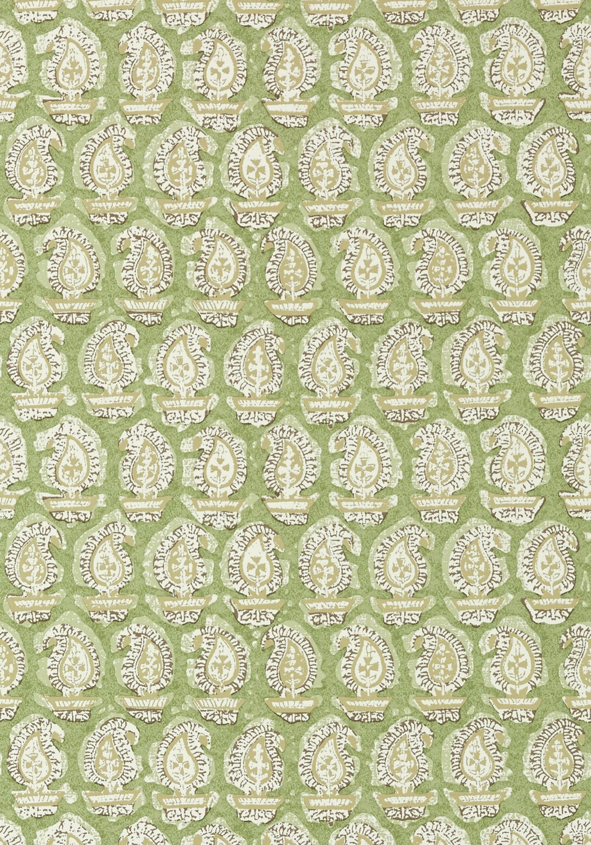 Anna French AT78784 GADA PAISLEY Green Wallpaper