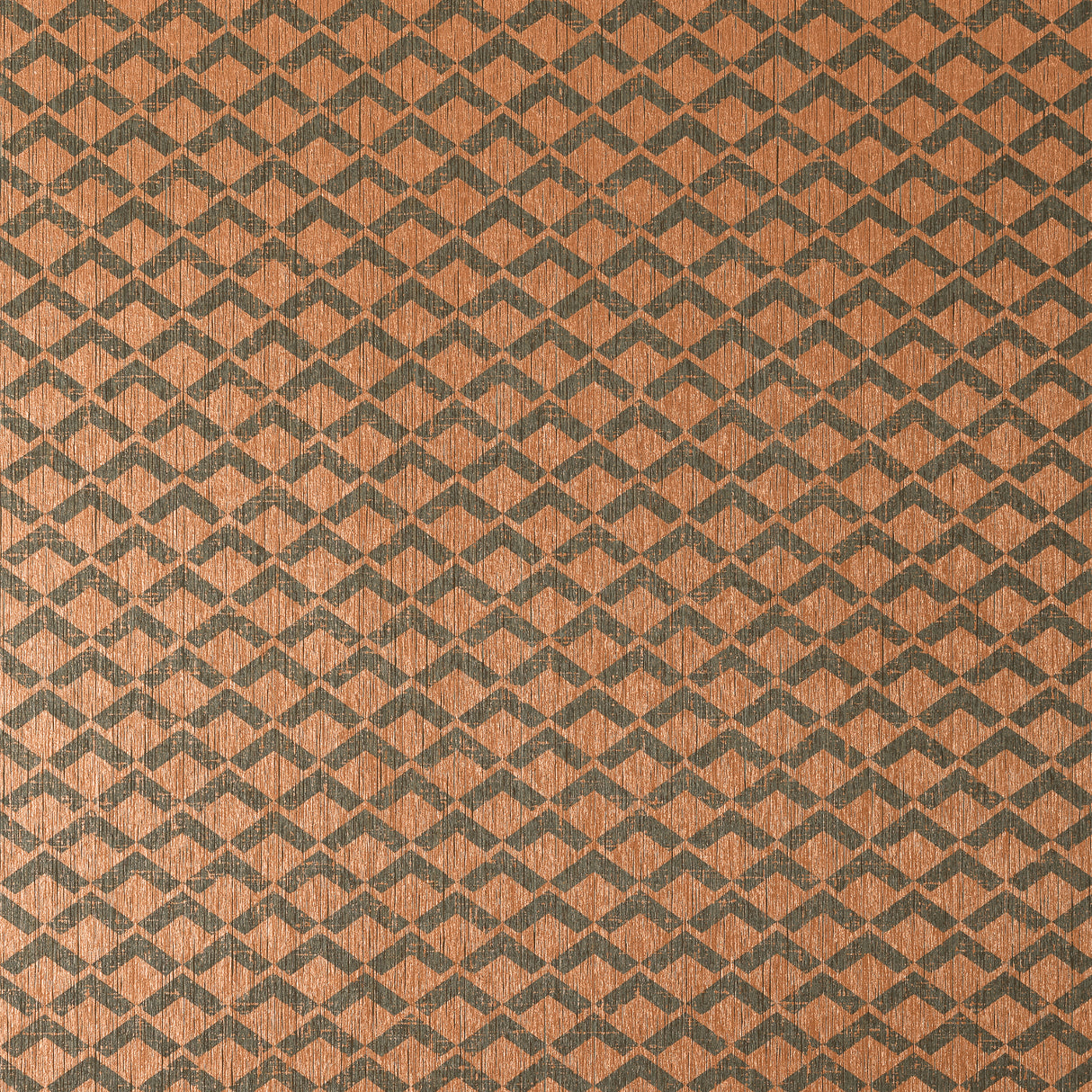 Anna French AT79112 CASHIERS Charcoal and Metallic Copper Wallpaper