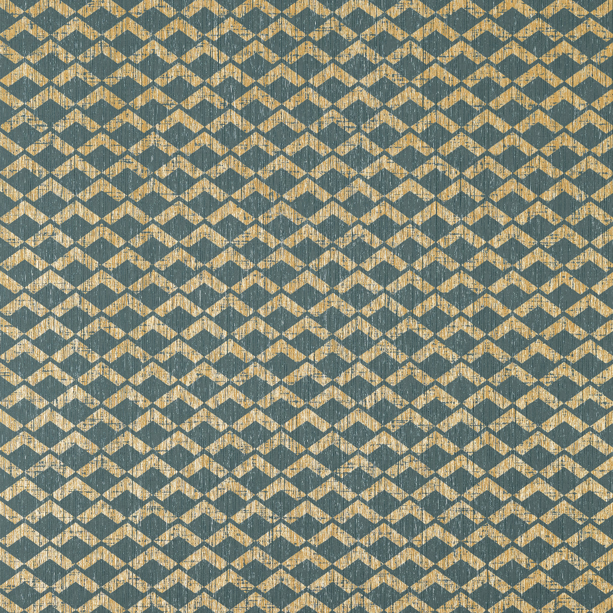 Anna French AT79114 CASHIERS Metallic Gold and Teal Wallpaper