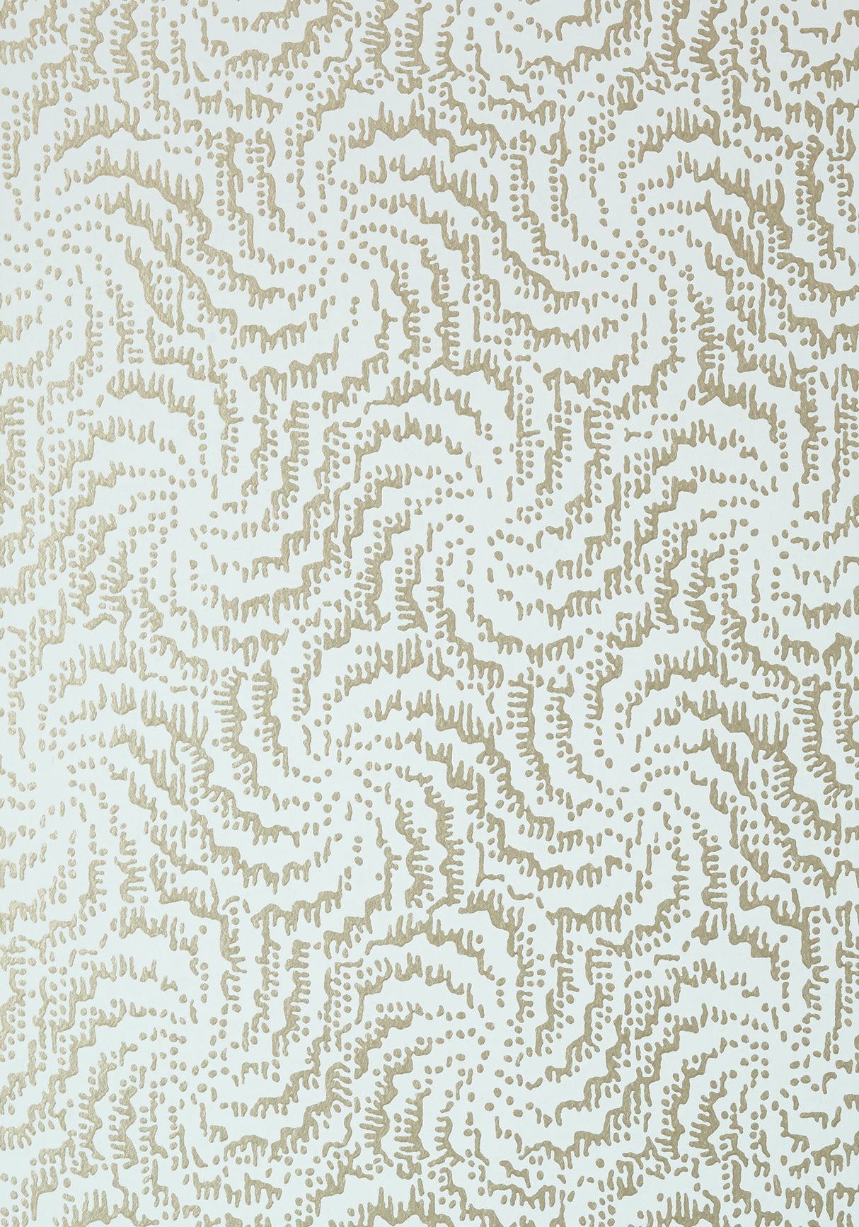 Anna French AT7937 CIRRUS Metallic Pewter on Aqua Wallpaper