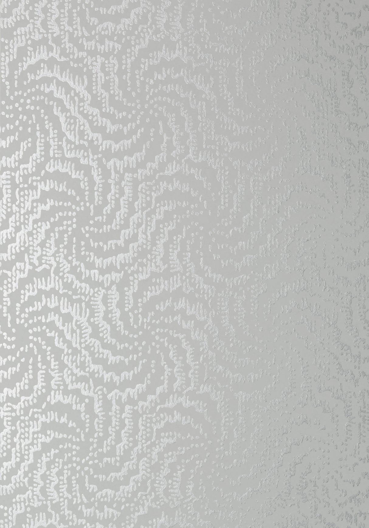 Anna French AT7939 CIRRUS Metallic Silver on Grey Wallpaper