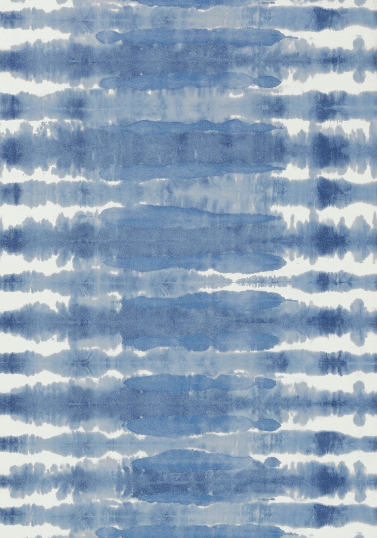 Anna French AT7942 MARGATE Blue on White Wallpaper