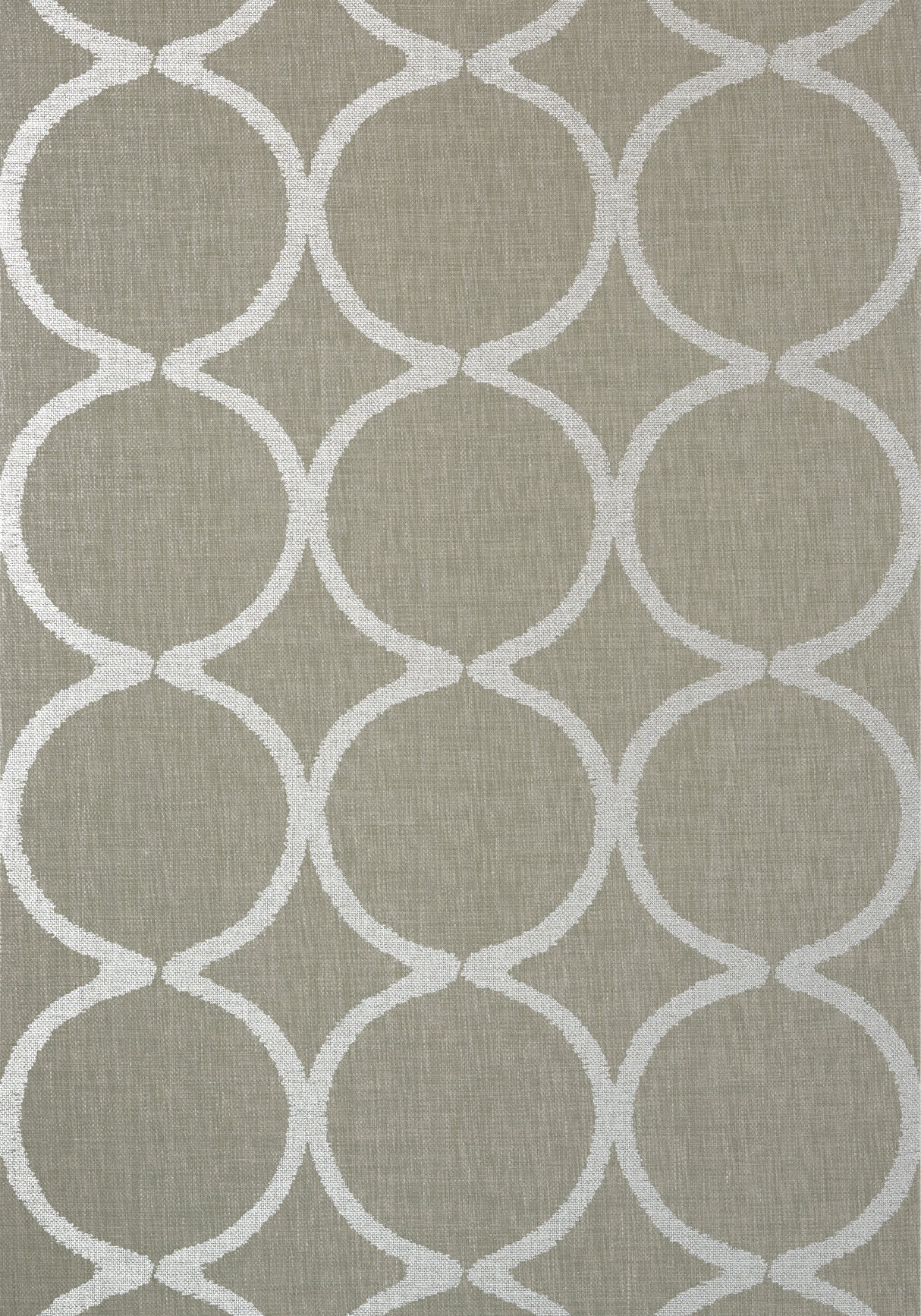 Anna French AT7947 WATERCOURSE Metallic Silver on Taupe Wallpaper