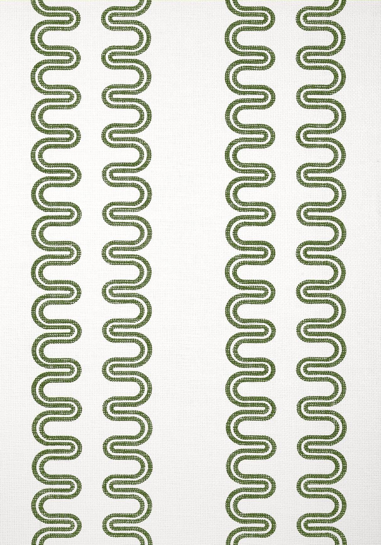 Anna French AT9635 HERRIOT WAY Green on White Wallpaper