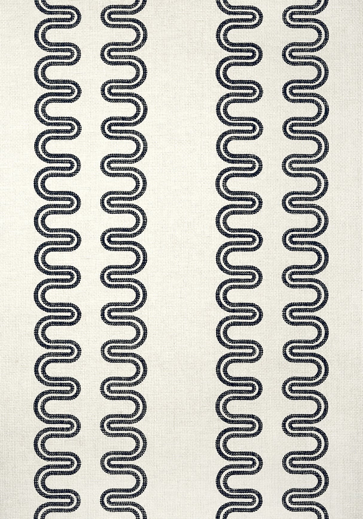 Anna French AT9637 HERRIOT WAY Black on Flax Wallpaper