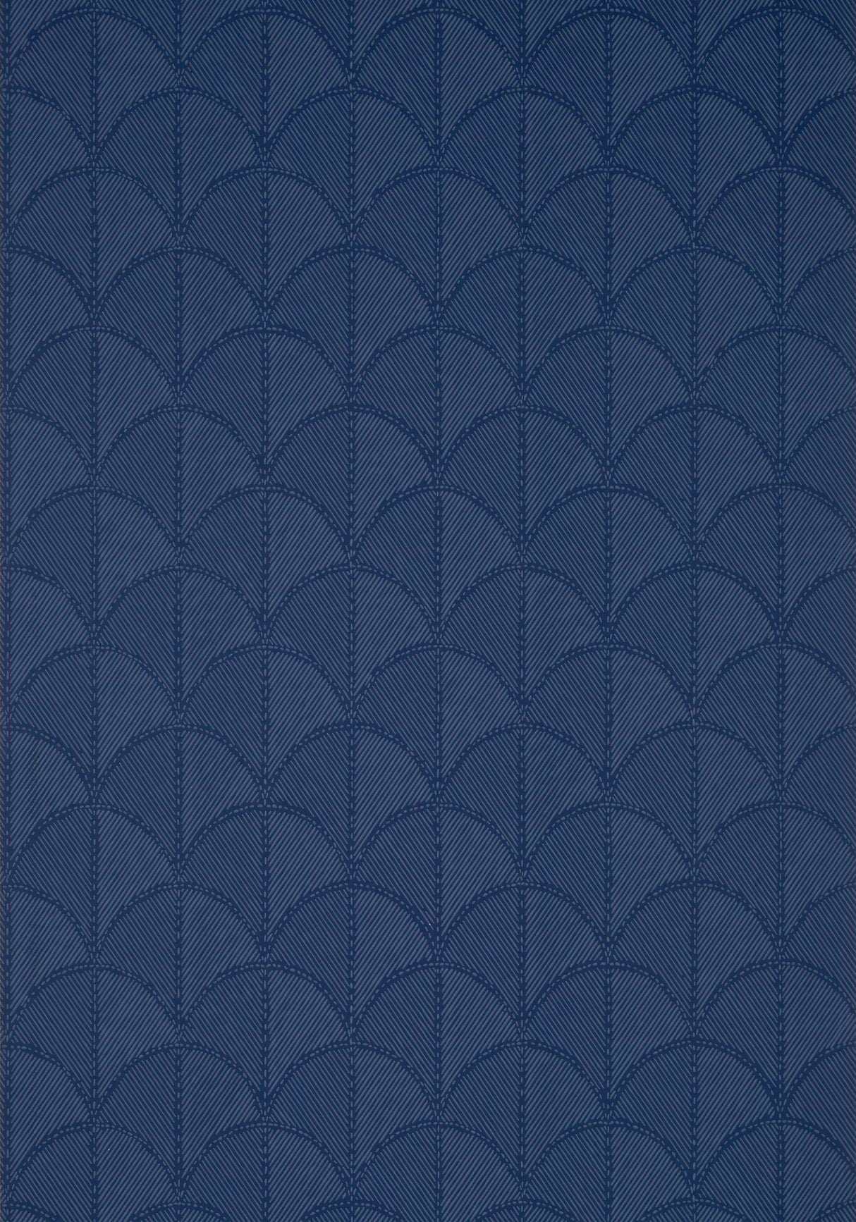 Anna French AT9689 SETON SCALLOP Navy Wallpaper