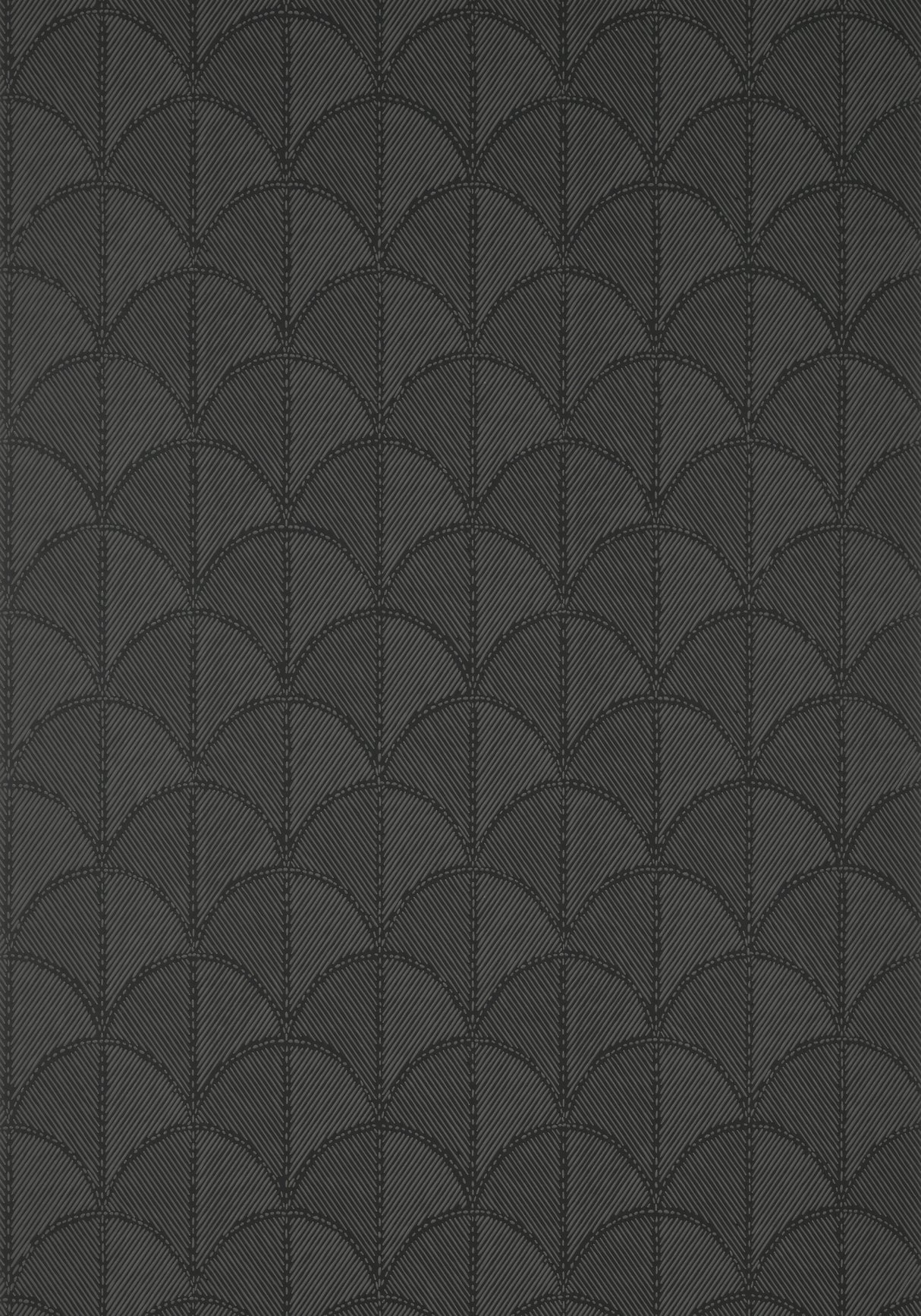 Anna French AT9690 SETON SCALLOP Black Wallpaper