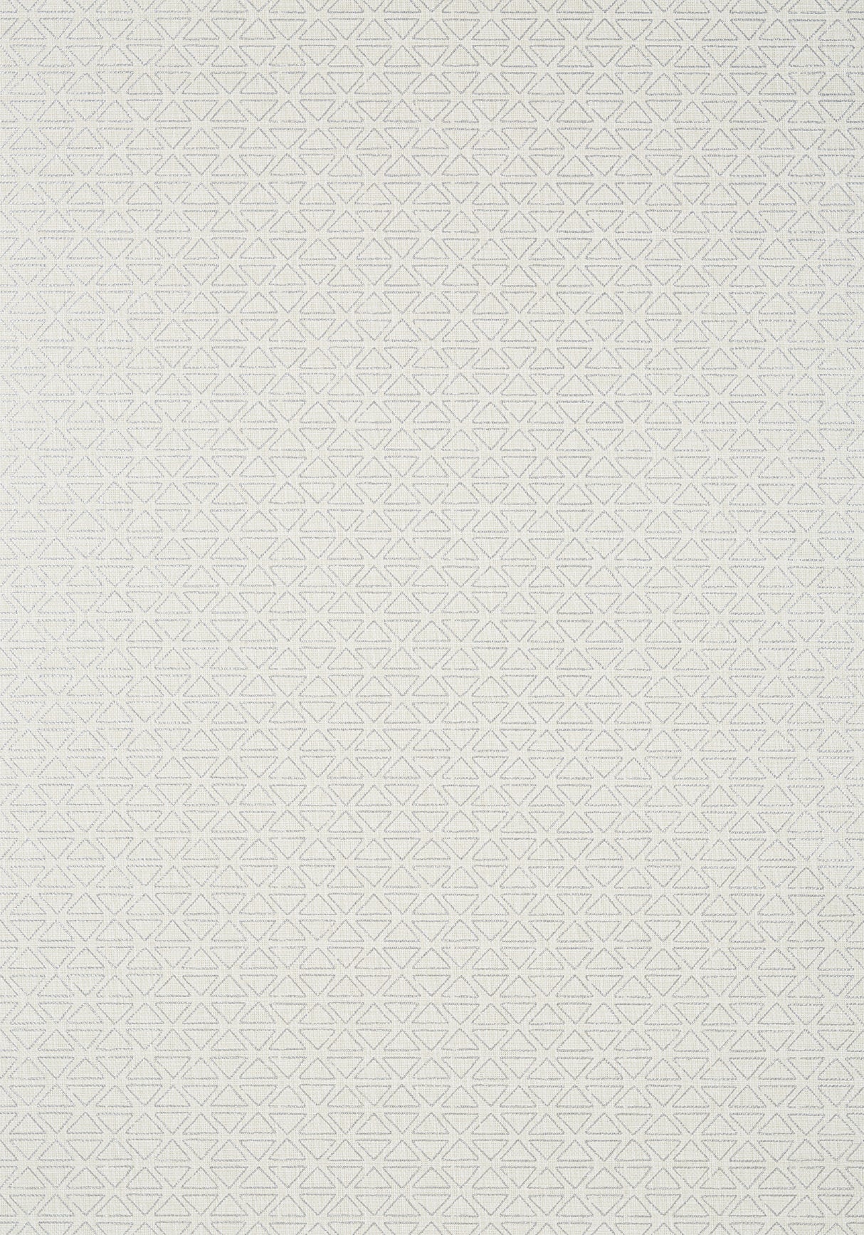 Anna French AT9692 PYRAMID Metallic Silver on Flax Wallpaper