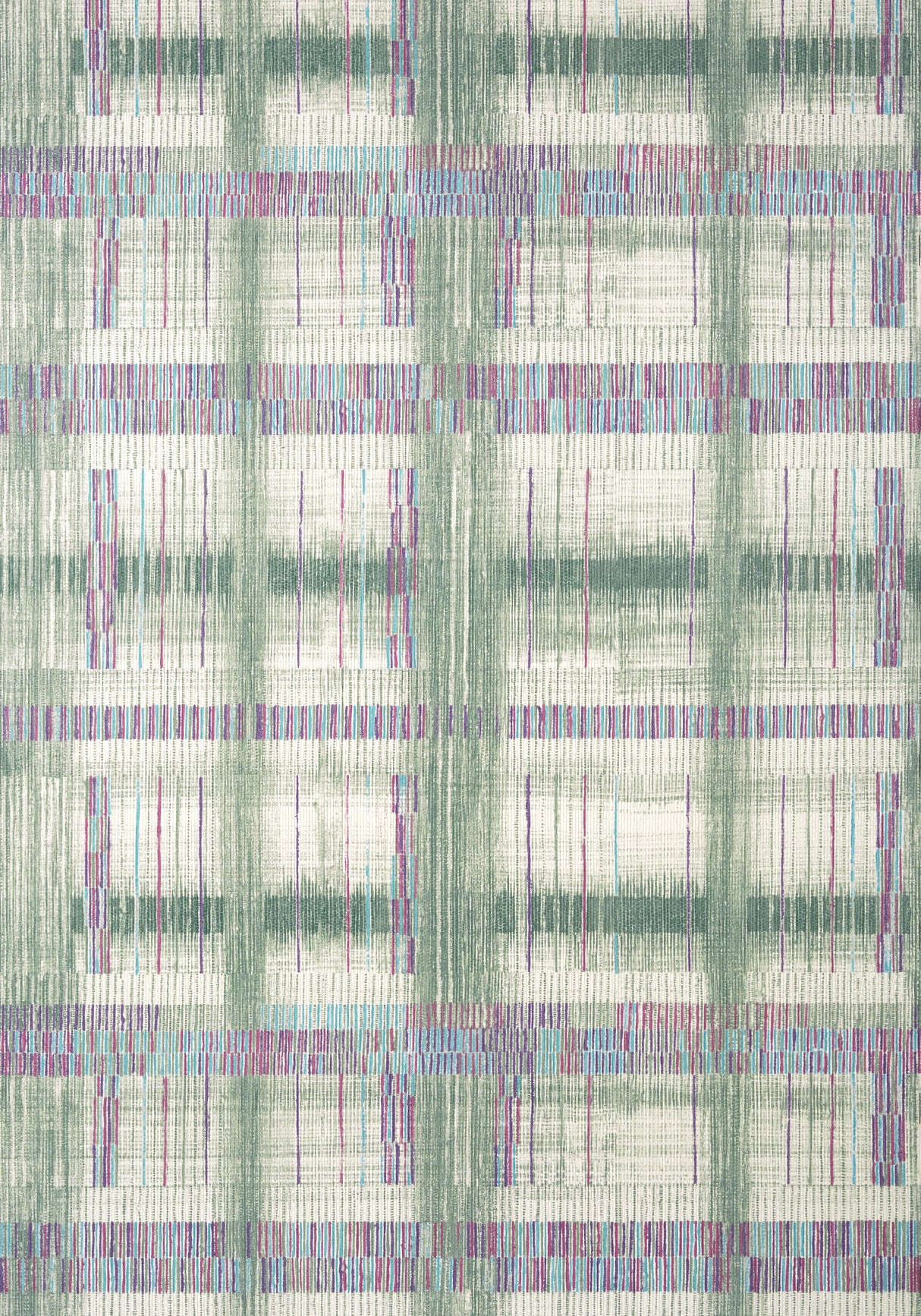 Anna French AT9847 TAKAO WEAVE Green Wallpaper