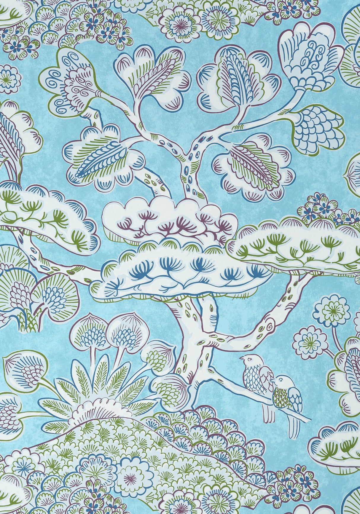 Anna French AT9863 TREE HOUSE Robin's Egg Wallpaper