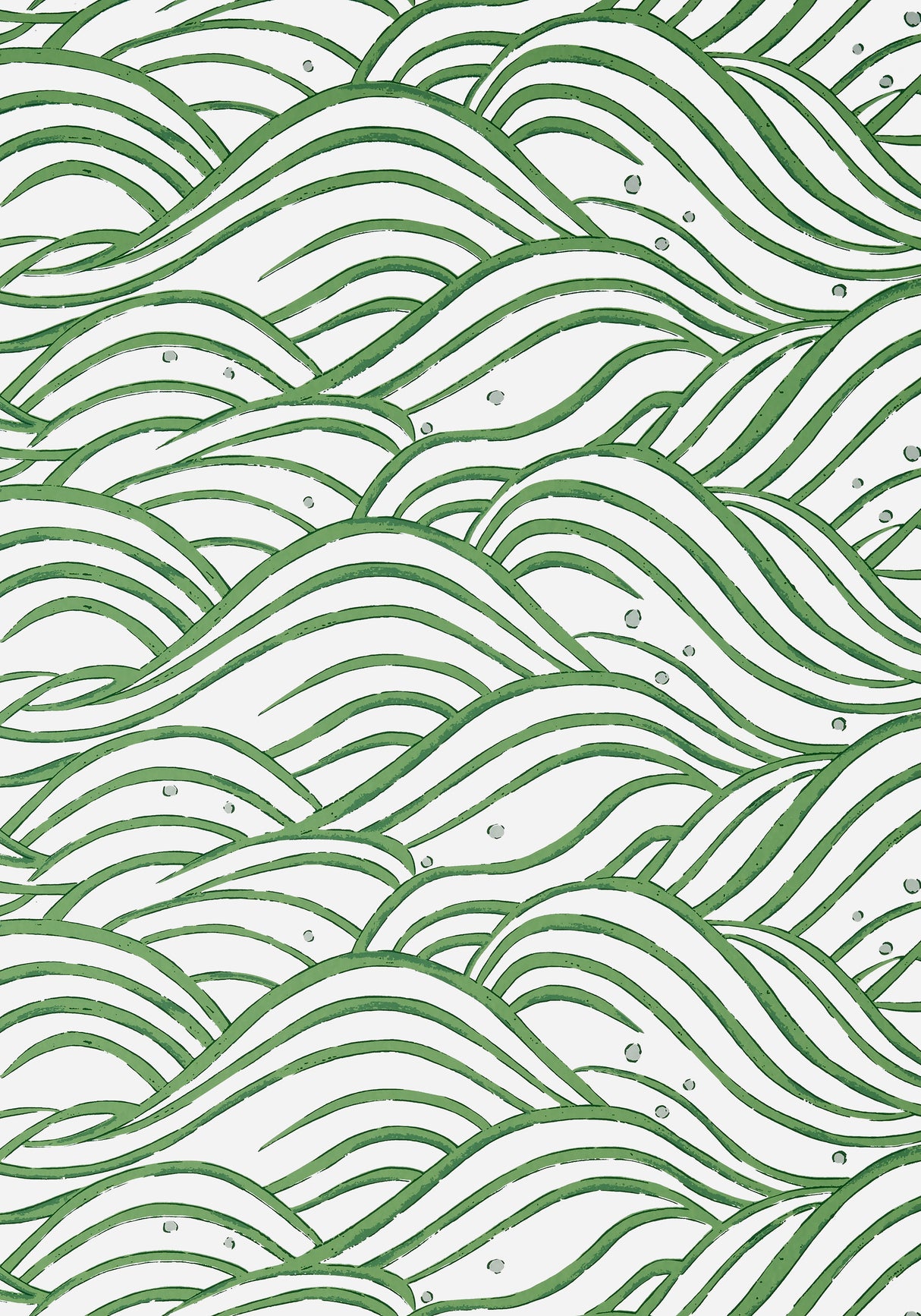 Anna French AT9874 WAVES Emerald Green Wallpaper