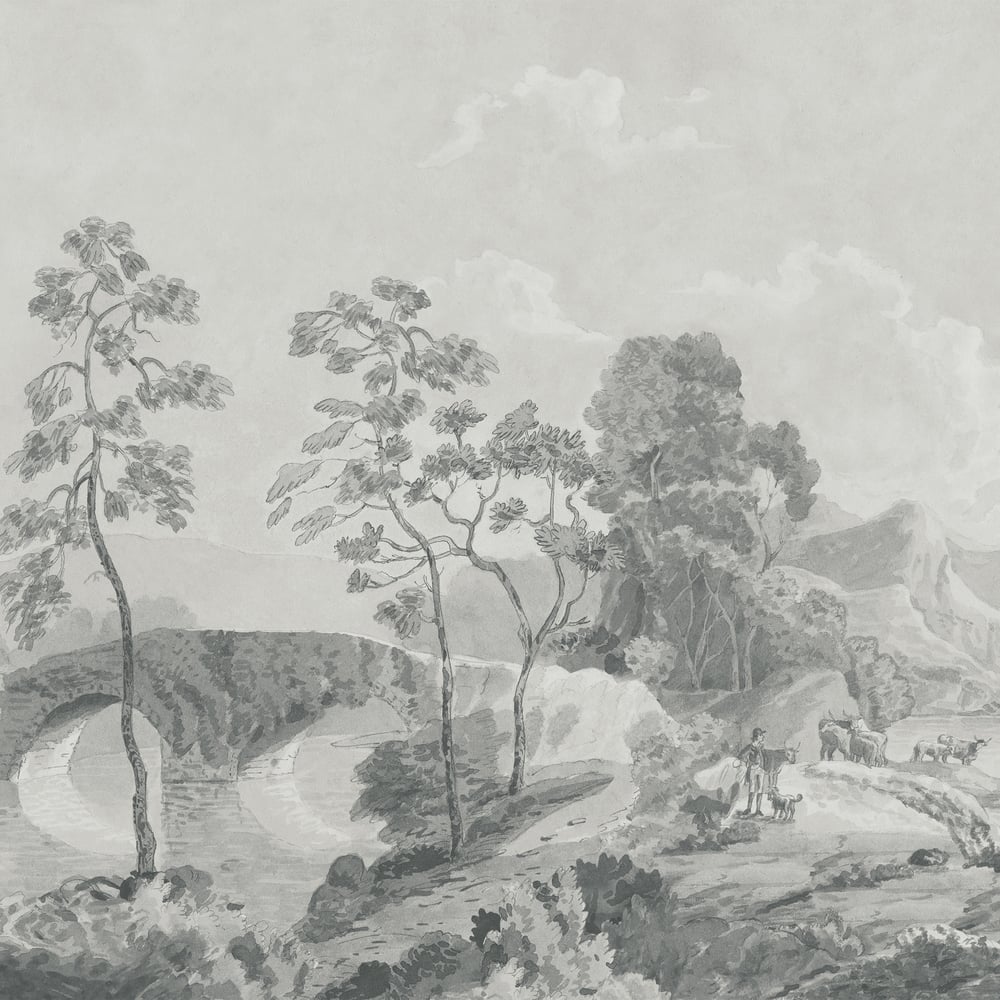 Anna French ATM24571 Grey Mural - DEVON