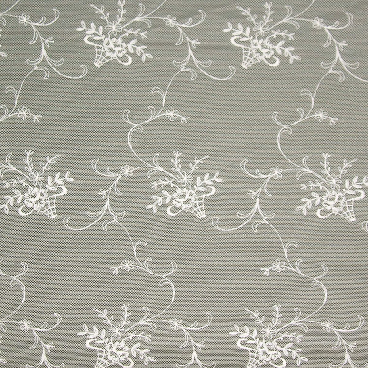 Scalamandre AU 00016087 IVORY BRIGITTE SHEER Fabric - Eade's Wallpaper