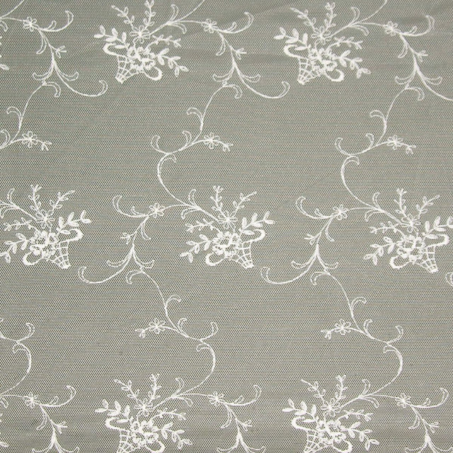 Scalamandre AU 00016087 IVORY BRIGITTE SHEER Fabric - Eade's Wallpaper