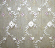 Scalamandre AU 06028075 ECRU FLORINETTE SHEER Fabric - Eade's Wallpaper
