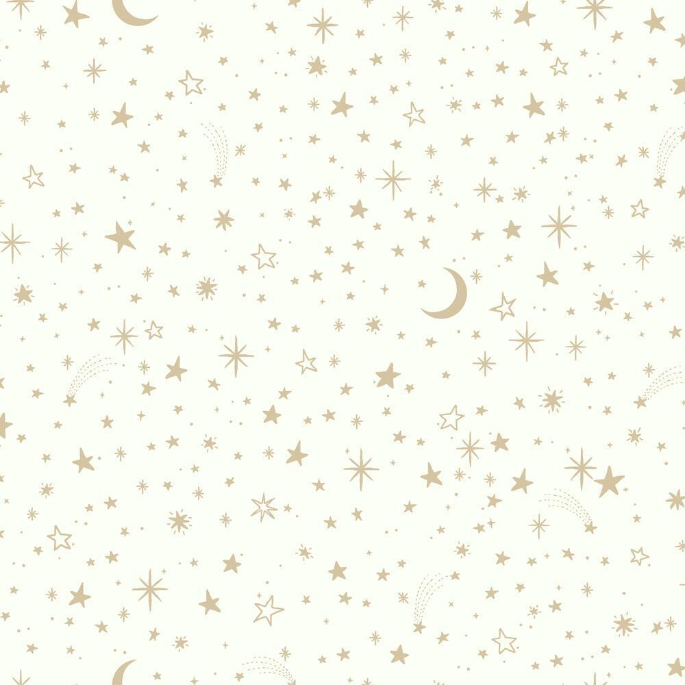 RoomMates RMK10850WP Twinkle Little Star Gold Peel and Stick Wallpaper - Eade's Wallpaper