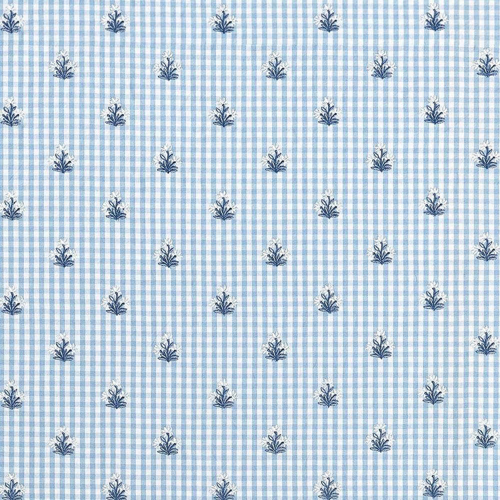 Anna French SUE BELLE EMBROIDERY AW10760 in Sky Fabric - CLE