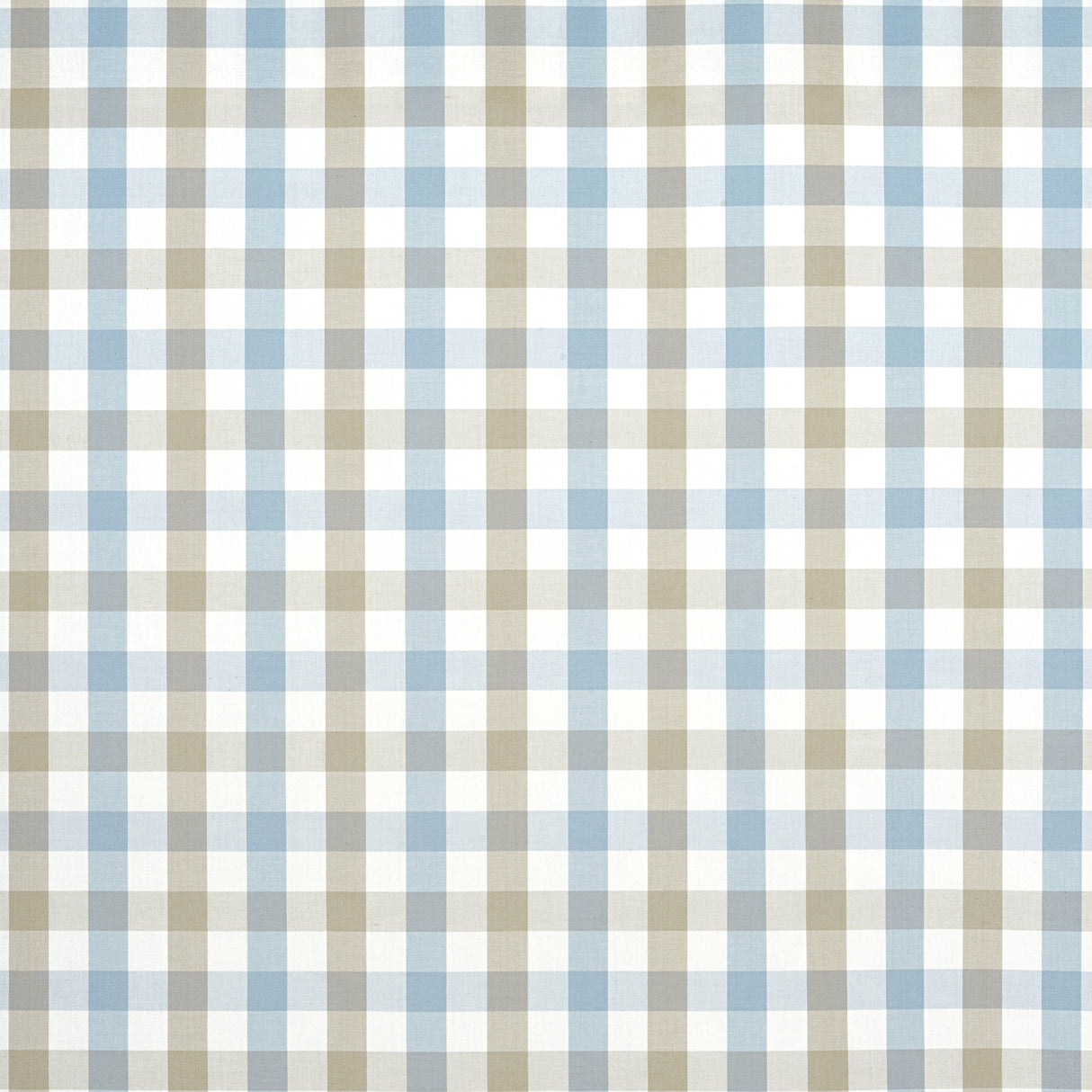 Anna French AW15151 SAYBROOK CHECK Spa Blue and Beige Fabric