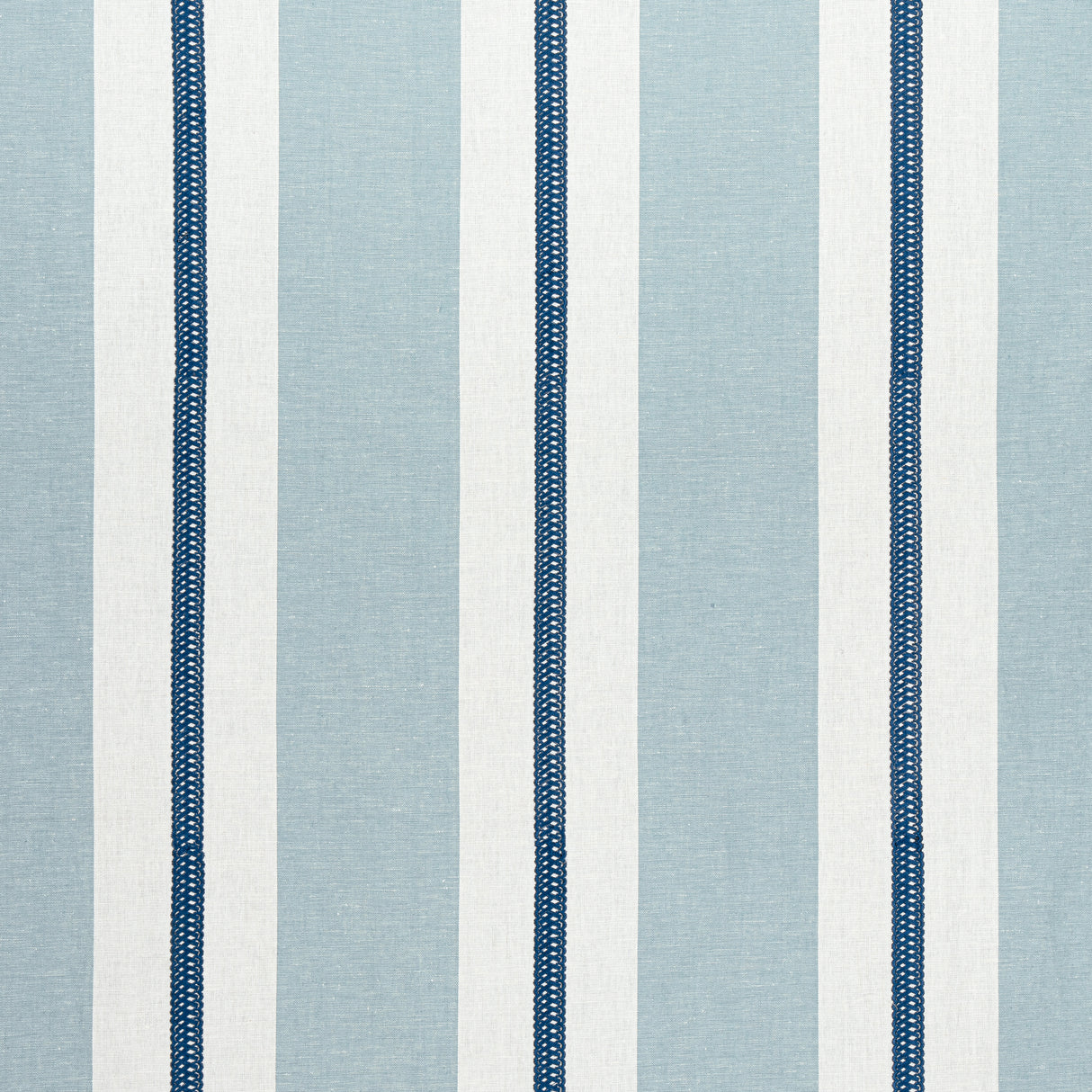 Anna French AW24533 ALDEN STRIPE EMBROIDERY Navy Fabric