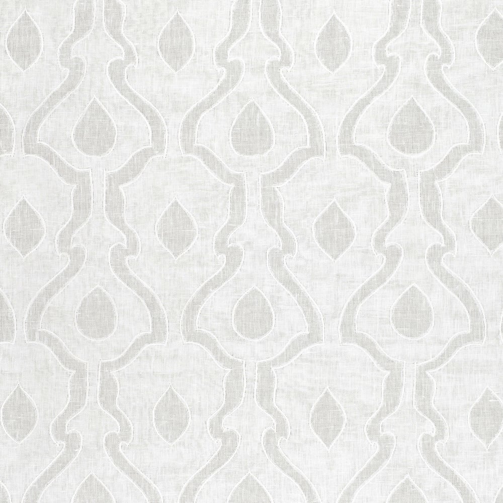 Anna French AW26102 DEROCCO EMBROIDERY White Fabric