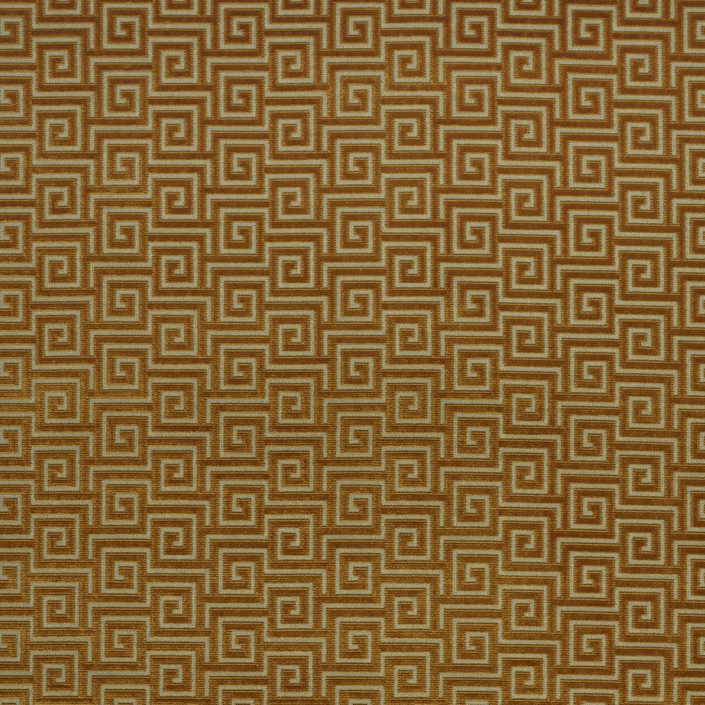 Anna French AW26126 MEANDER VELVET Orange Fabric