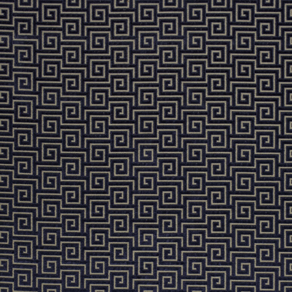 Anna French AW26128 MEANDER VELVET Navy Fabric