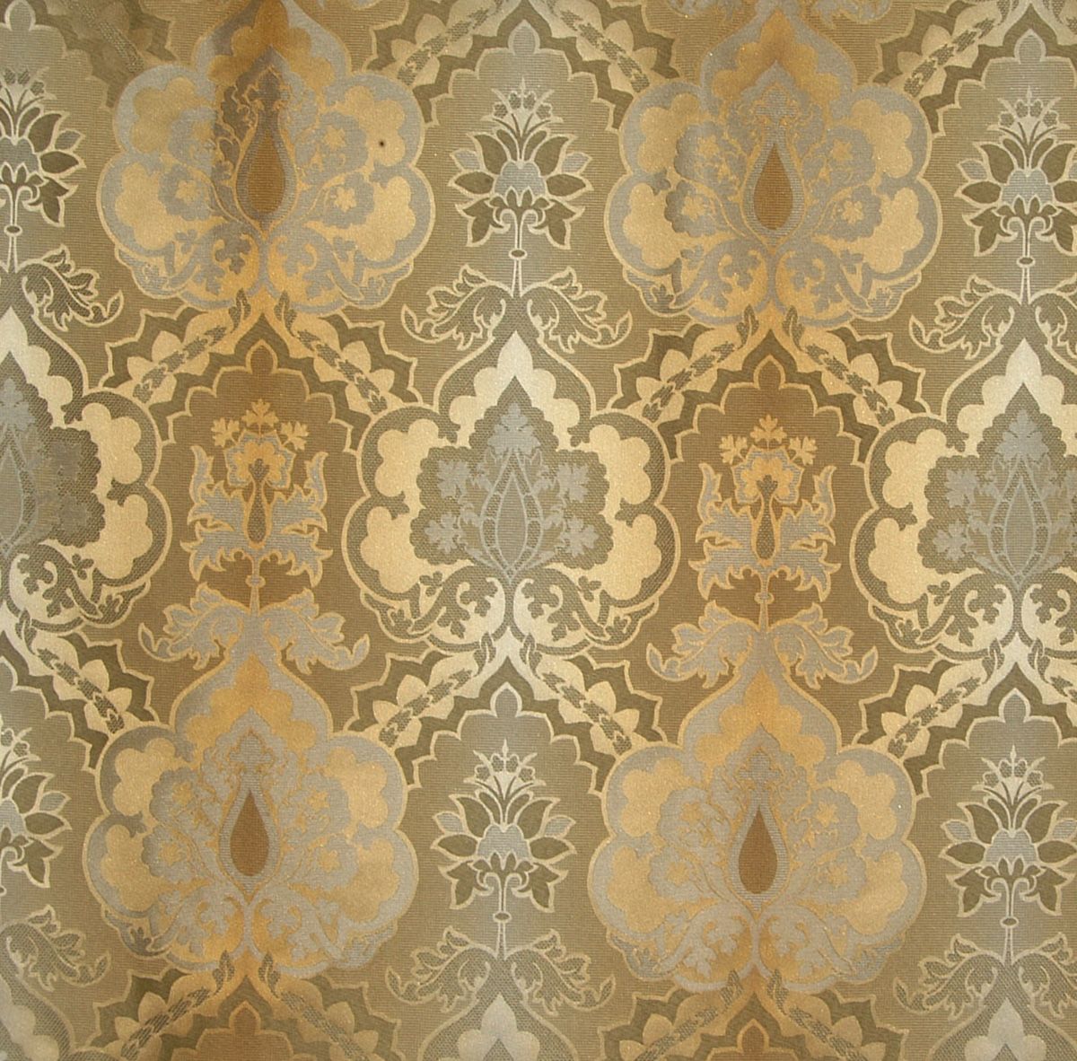 Scalamandre AW 00093158 BLUE TOPAZ VILLA FARNESE Fabric - Eade's Wallpaper