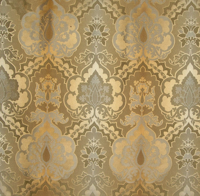 Scalamandre AW 00093158 BLUE TOPAZ VILLA FARNESE Fabric - Eade's Wallpaper
