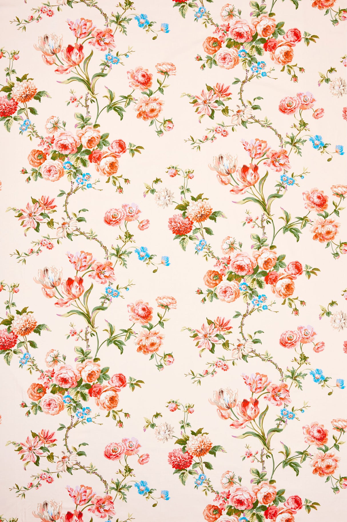 Scalamandre B0 00043506 ROSE QUARTZ BOTANICAL GARDEN Fabric - Eade's Wallpaper