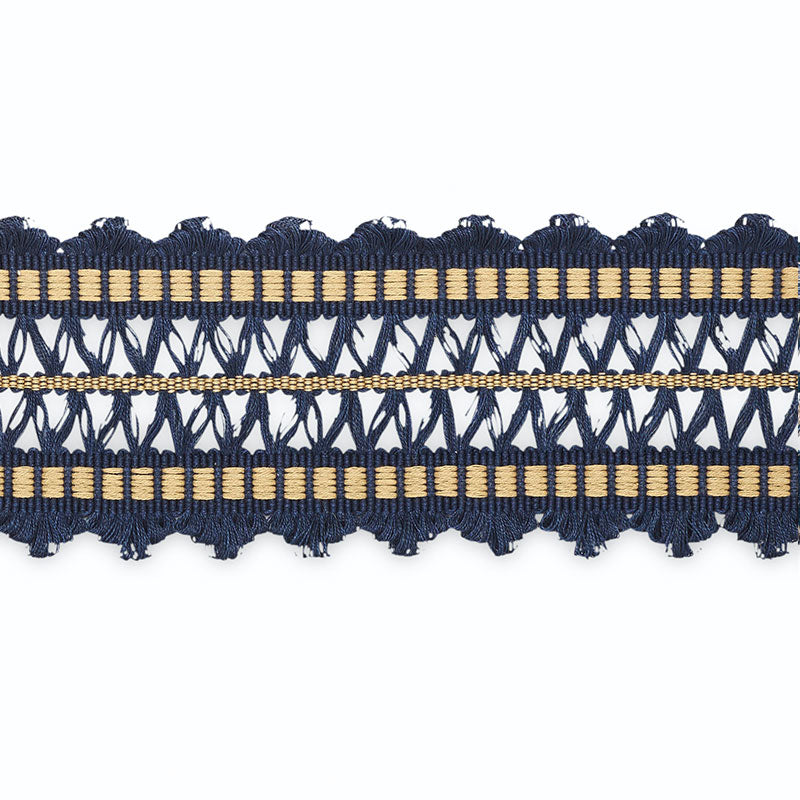 Schumacher B181-11 NIKITA BRAID in MIDNIGHT/CASHEW Trim - SC