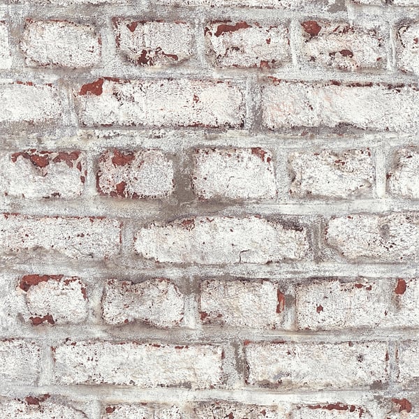 Galerie BB51100 Brown Grey White Coastal Brick Effect Motif - Eade's Wallpaper