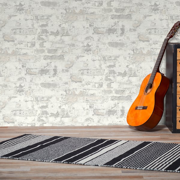 Galerie BB51119 Grey White Industrial Chic Motif - Eade's Wallpaper