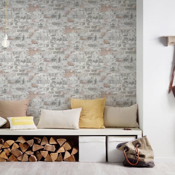 Galerie BB51120 Grey Black White Industrial Chic Motif - Eade's Wallpaper