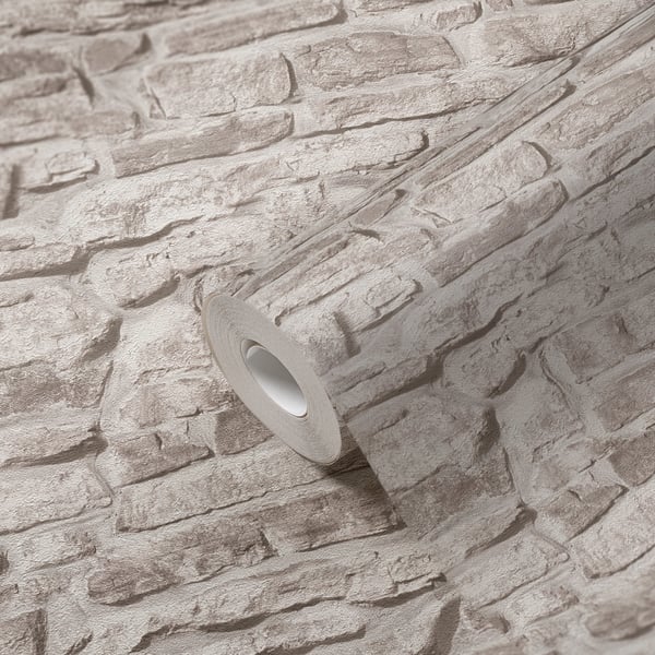 Galerie BB51126 Beige Stone Symphony Motif - Eade's Wallpaper