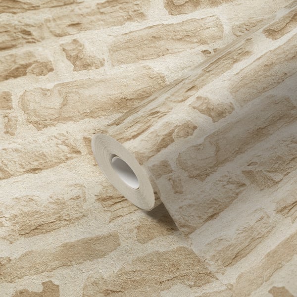 Galerie BB51128 Beige Cream Rocky Retreat Motif - Eade's Wallpaper