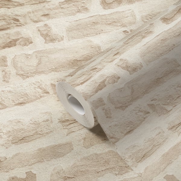 Galerie BB51129 Beige Cream Rocky Retreat Motif - Eade's Wallpaper