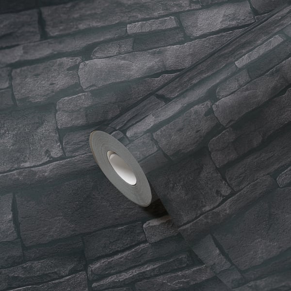 Galerie BB51133 Black Sandstone Splendour Motif - Eade's Wallpaper