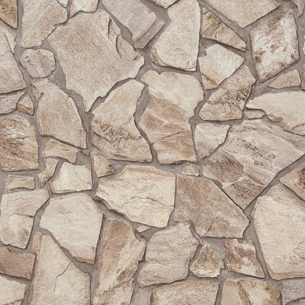 Galerie BB51142 Beige Cream Grey Claystone Cottage Motif - Eade's Wallpaper