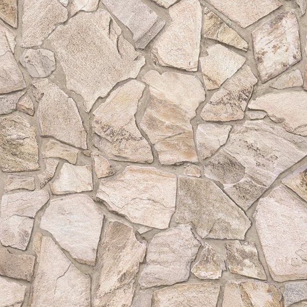 Galerie BB51143 Beige Brown Cream Claystone Cottage Motif - Eade's Wallpaper