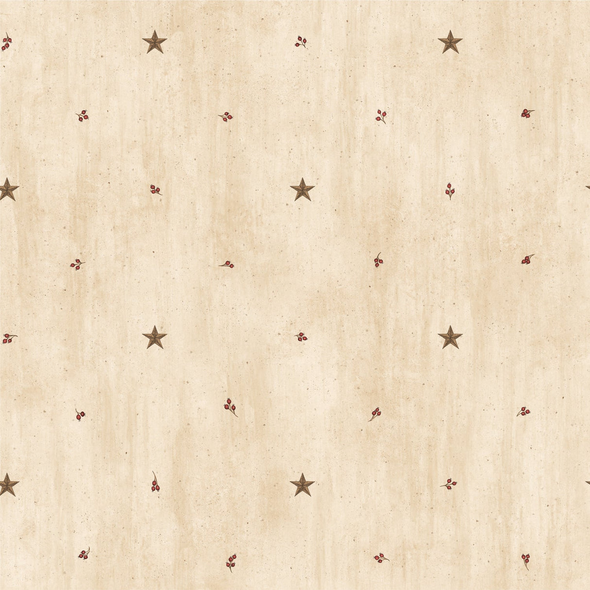 Chesapeake BBC09068 Marge Wheat Star Sprigs Toss Wallpaper Wallpaper