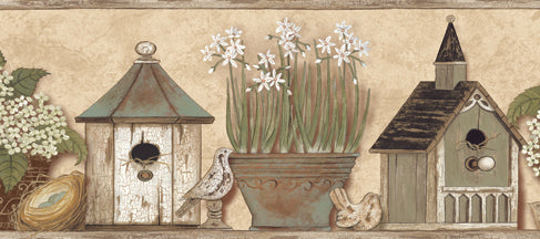 Chesapeake BBC44561B Elvin Wheat Sweet Home Portrait Border